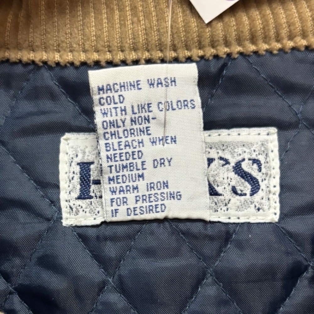 Haiks Vintage 90s Quilted Denim Americana Flag Star Jacket Corduroy Cottage S - Picture 7 of 10